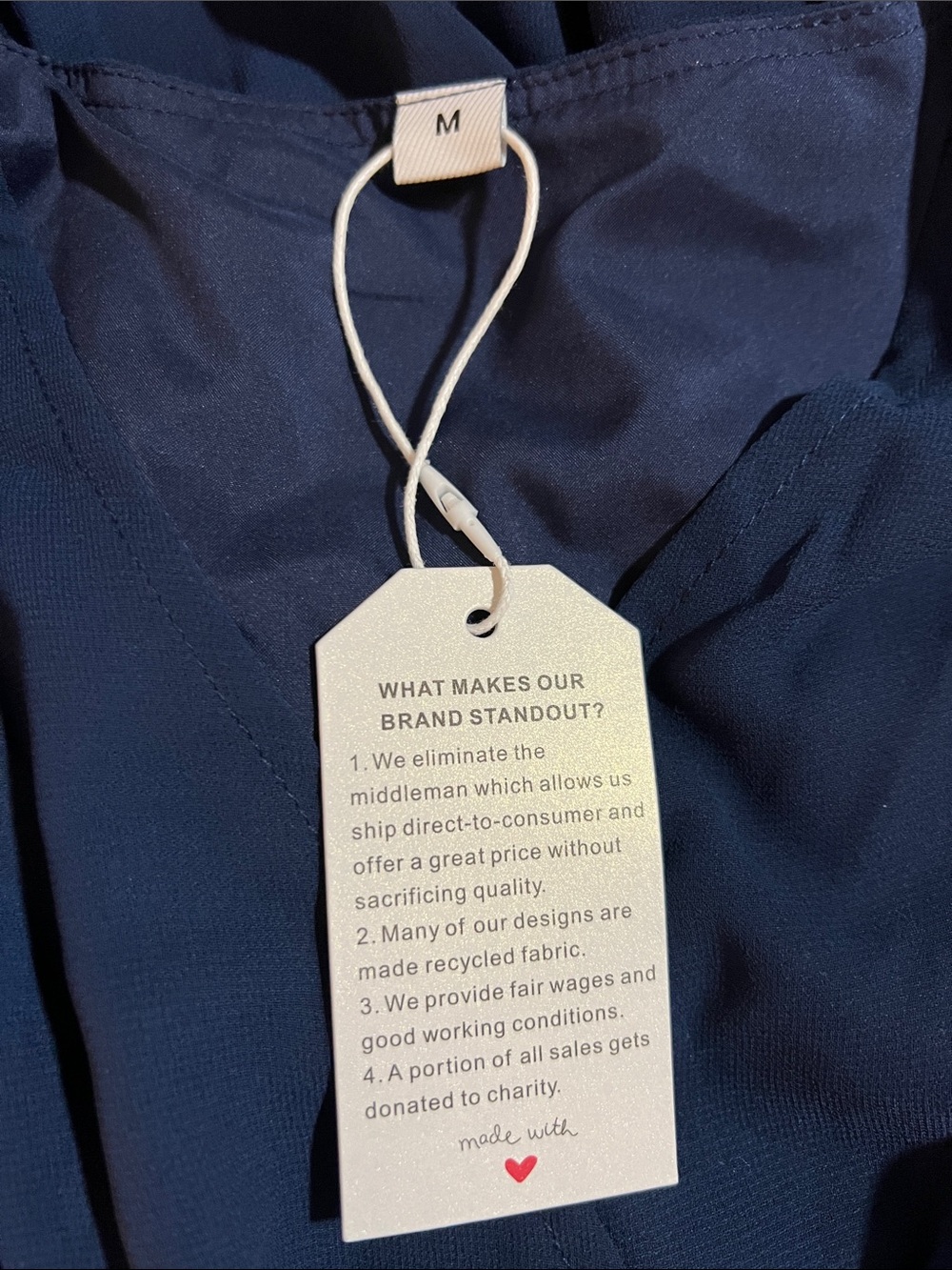 Flowy Navy Formal Dress - Picture 8 of 9